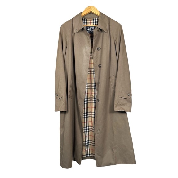 BURBERRY LONDON Button Down Trench Coat - Picture 1 of 16